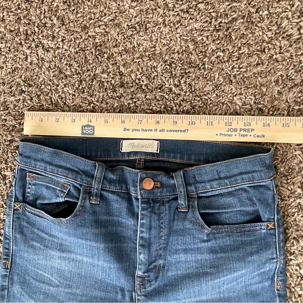 MADEWELL Denim Roadtripper Mid-Rise Skinny Sustainable Jeans Women's Size 29 - Picture 6 of 15